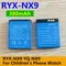 2 Pz/lotto Nuovo Originale 3.7V RYX-NX9 380mAh Astuto Della Batteria Al Litio Per Il Telefono Per Bambini Orologio Del Telefono Mobile YQ-NX9 batterie