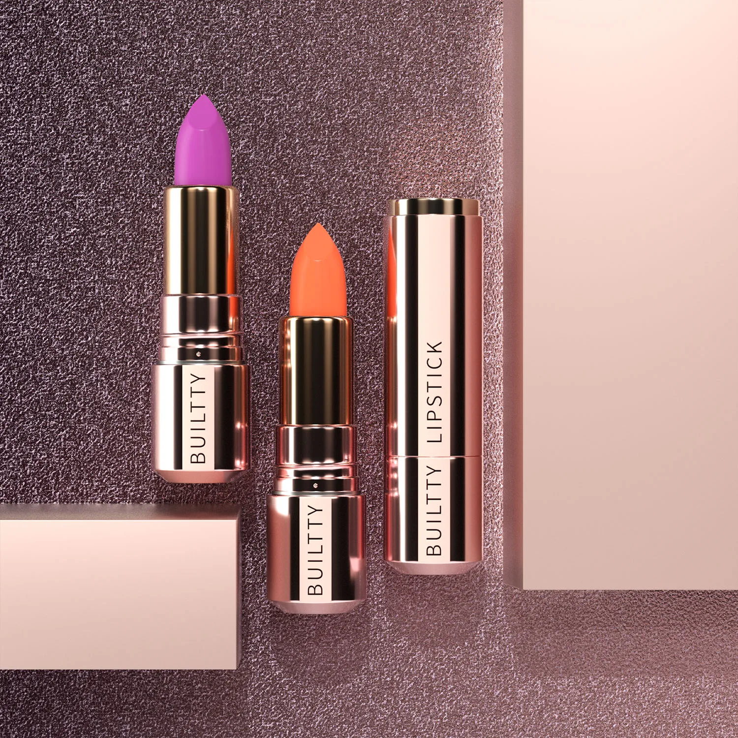 Matte Lipstick 5 Colors Nude Red Moisturizer Smooth Lipstick Long Lasting Waterproof Lipstick Matte & Pearl Finish Makeup Gift