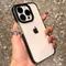 Coque de téléphone antichoc transparente de luxe pour iPhone, cadre pare-chocs transparent, coque arrière, iPhone 16 Pro Max, iPhone 15, iPhone 14, iPhone 13, iPhone 12, iPhone 11, iPhone X, iPhone XS