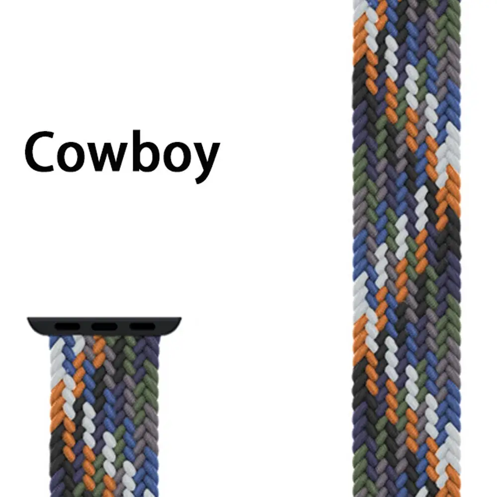 Riemen für Apple Watch Band 44 mm 45 mm 42 mm 40 mm 38 mm 41 mm 46 mm Ultra 2 49 mm geflochtenes Solo-Loop-Armband iWatch-Serie 10 9 7 8 SE Image