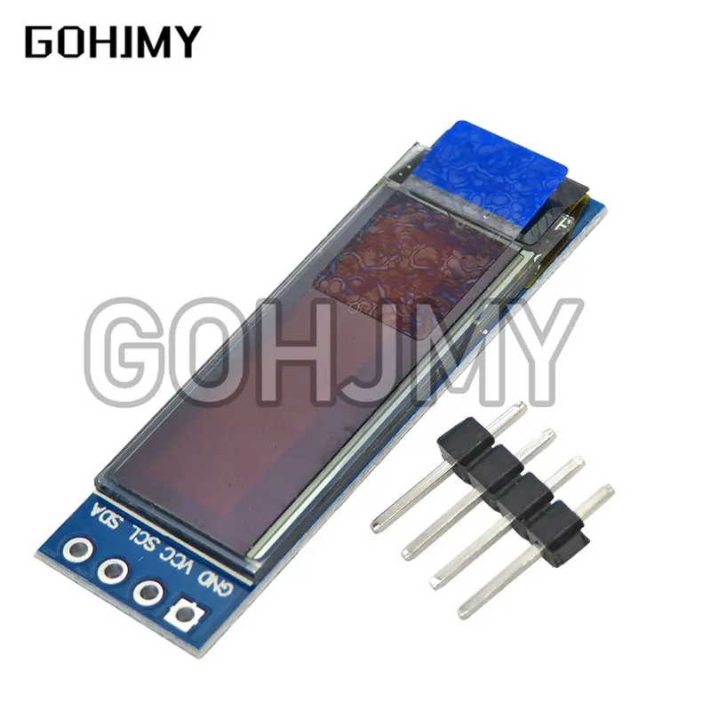 0,91 Zoll oled Modul 0.91 "weiß/blau oled 0.91x32 oled LCD LED-Anzeige modul" iic kommunizieren für Arduino Image