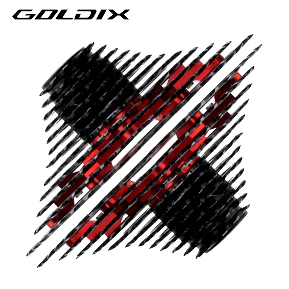 GOLDIX Schwarz MTB Kassette 8/9/10/11/12 Geschwindigkeit 40/42/46/50/50T K7 8/9/10/11/12v Fahrrad Freilauf Fahrrad Kettenrad für Shimano/SRAM Image