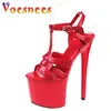 Gladiator Sandalen T-Riemen Pole Dance Schuhe Stripper Heels Plattform Sandalen Frauen Marke Weben Kreuz Peep Toe Sommer Rote Heels