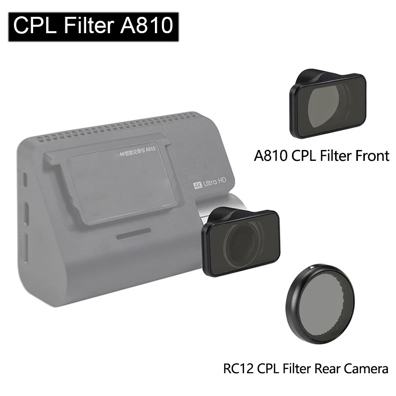 70mai CPL-Filter nur für 70mai A810, CPL-Filter für 70mai RC12 RC24 Rückkamera, CPL-Filter für 70mai A810s Kamera Image