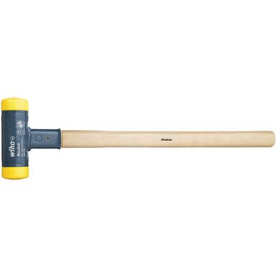 Vorschlaghammer rückschlagfrei, mittelhart mit Hickory-Holzstiel, Rund-Schlagkopf 80, 880 mm