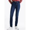 Skinny-fit-Jeans TOMMY HILFIGER "HERITAGE COMO SKINNY RW", Damen, Gr. 26, Länge 30, blau (nos dunkelblau), Denim/Jeans, Obermaterial: 95% Baumwolle, 4% Elastomultiester, 1% Elasthan, unifarben, casual, skinny fit lang, Jeans, mit Tommy Hilfiger...