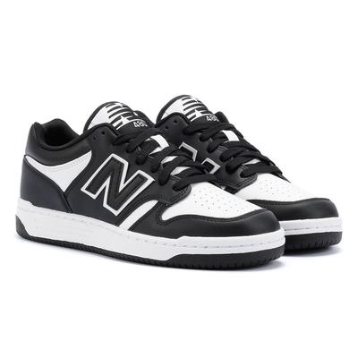 New Balance 480 Schwarze Farbe Ledersneaker