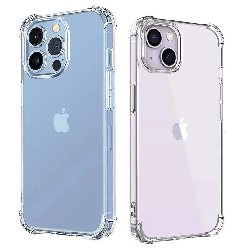 Custodia antiurto trasparente di lusso per iPhone 15 14 13 12 11 16 Pro Max Cover per telefono su iPhone 13 12 14 15 Plus Cover posteriore Custodia trasparente
