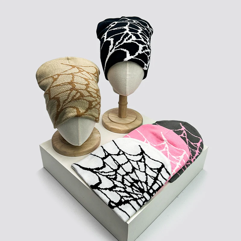 Y2k Web Wolle Strick mützen Hip Hop warme Gothic Retro vielseitige Straßen mützen Herbst und Winter neue persönliche Mode Outdoor-Ins