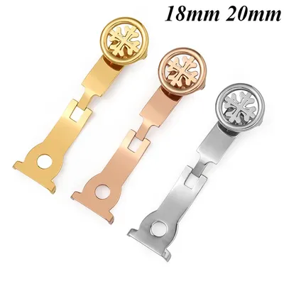 18 mm 20 mm Metall-Schmetterlingsschnalle, Edelstahl-Armband, Goldverschluss für PP-Armband, einfach Image