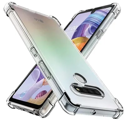 Soft TPU Transparent Phone Case for LG Stylos 6 5 4 3 V60 ThinQ V50S V50 V40 V30 G8X Shockproof Airbag Protective Cover Coque