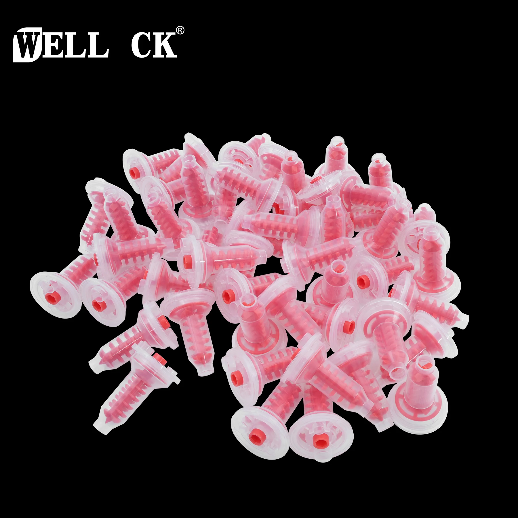 50 stücke Zahnmedizin Material Dental Dynamische Misch Tipps Abdruck Düsen Zahnarzt Silikon Gummi Kopf Pentamix Mischmaschine Image