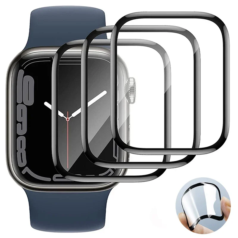 Displayschutzfolie für Apple Watch 10 9 8 7 46 mm 42 mm 45 mm 41 mm Schutzfolie für IWatch Serie 6 SE 5 4 3 40 mm 44 mm 49 mm Ultra Image