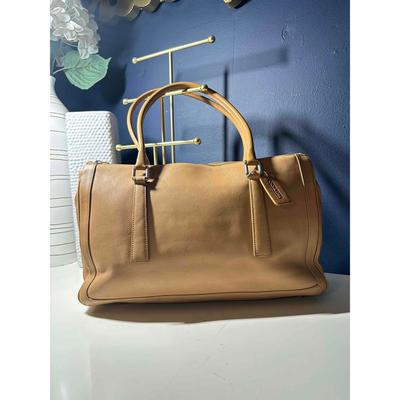 Coach Accessories | Coach Handbag Womens Tote Tan Leather Double Handles Coach Tag 9204 | Color: Brown | Size: Os