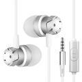 auricolari super bassi con filo metallico, microfono incorporato da 3,5 mm, riduzione del rumore a mani libere, cuffie universali da gioco, auricolari sportivi