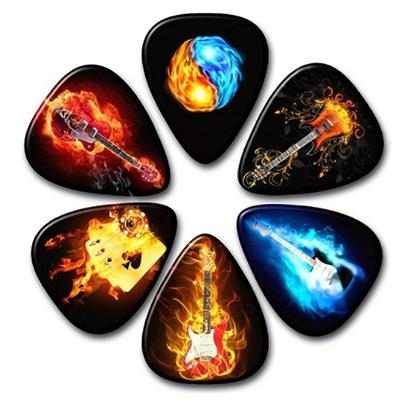 TEMU Guitar Picks, 6/12pcs - Celluloid, 0.71mm Thickness For & Playing