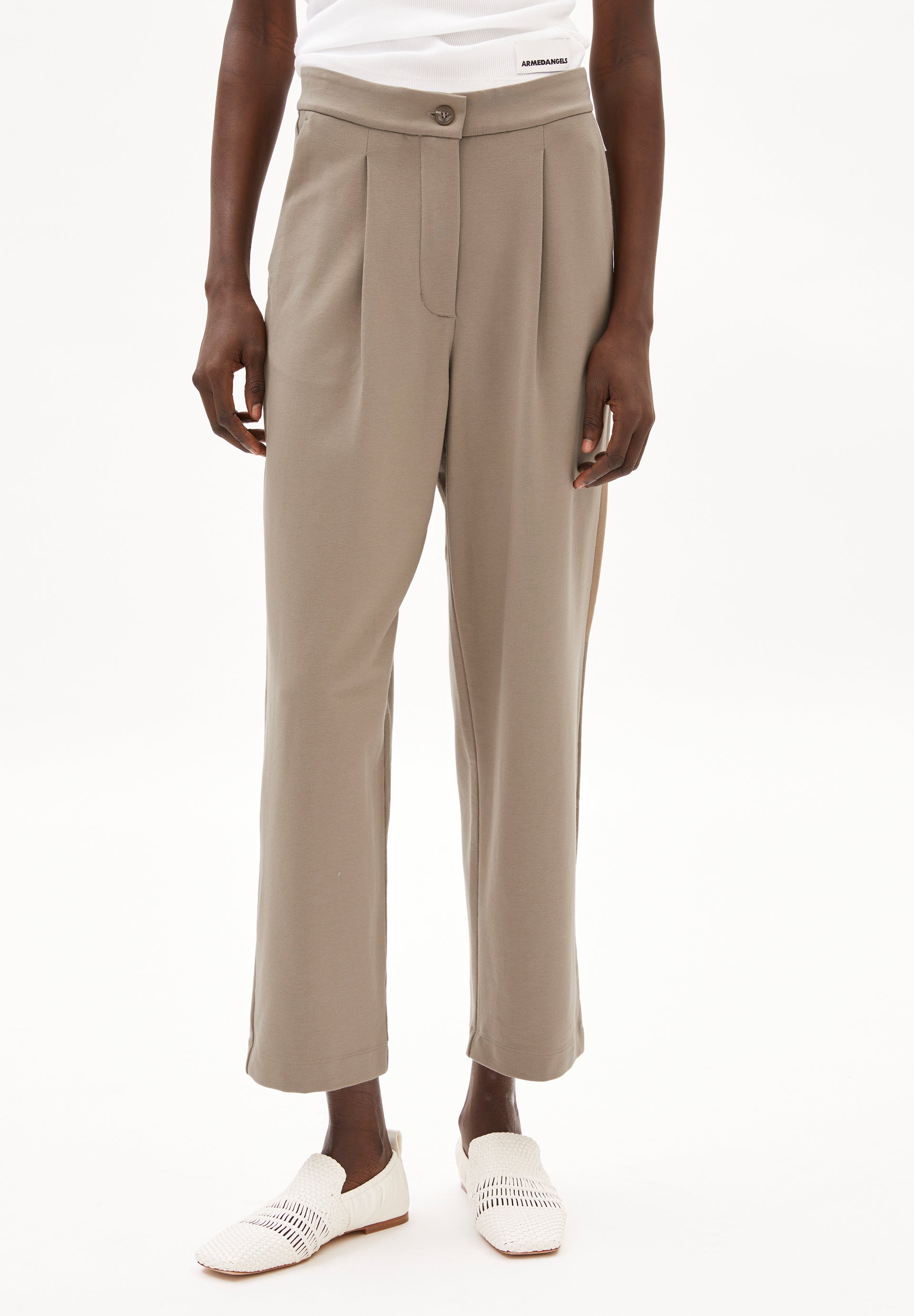 LIRAA LOU | Jerseyhose aus Bio-Baumwoll Mix - braun (S) Image