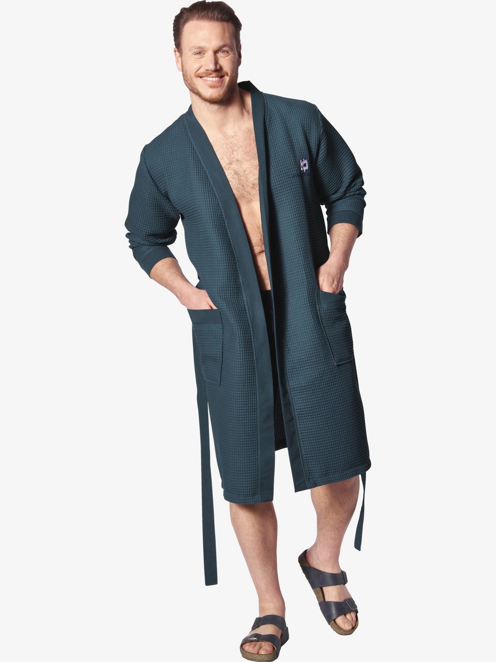 Jan Vanderstorm Bademantel Herren petrol, 4XL Image