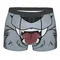Mutande Grey Wolf Maw Mutandine traspiranti Intimo maschile Pantaloncini stampati Boxer