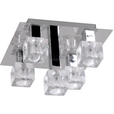 Action - Deckenlampe 5 flammig Wohnzimmerleuchte Küchenlampe Designlampe, Glaswürfel Spots, 5x G4, Image