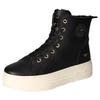 Winterboots MUSTANG SHOES, Damen, Gr. 41, schwarz, Lederimitat, unifarben, sportlich, Schuhe, Plateauboots, Stiefelette, High top Sneaker mit Innenreißverschluss