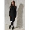 Strickkleid CECIL, Damen, Gr. M (40), US-Größen, schwarz, Stoff, 50% Viskose, 28% Polyester, 22% Nylon, unifarben, casual, normal knielang, V-Ausschnitt, Langarm Bündchen, Kleider, knielang