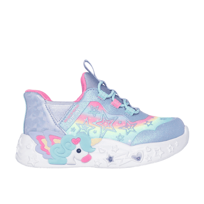 Skechers Girl's Unicorn Charmer - Lil Starlite Sneaker | Size 7.0 | Lavender | Synthetic/Textile