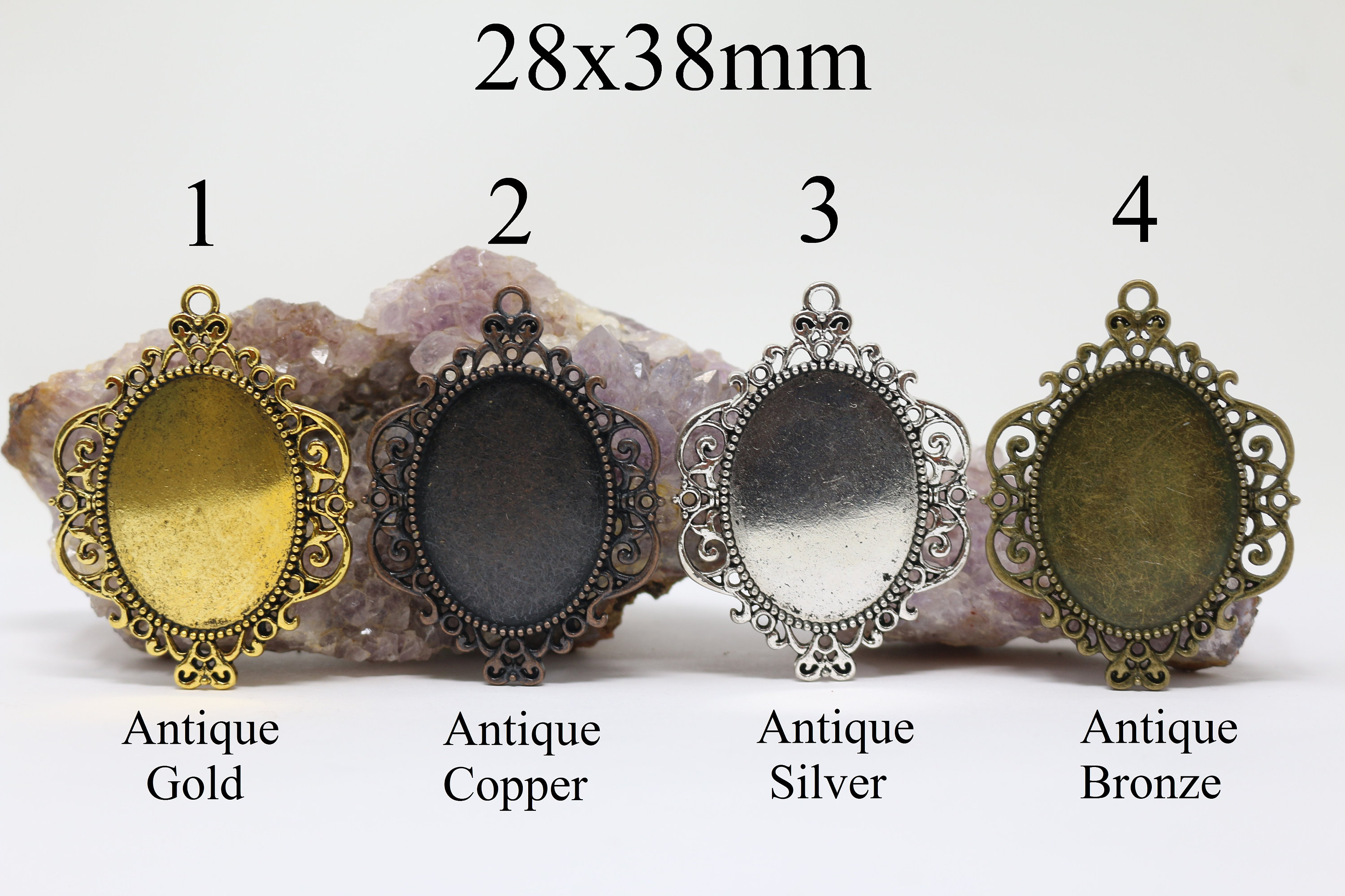 28 x 38 mm ovale Zinn Lünette Anhänger, leere Basis Lünette, Metall Einstellung Basis Tablett Anhänger, Füllstoff Charme Anhänger, Rahmen Tablett Lüne