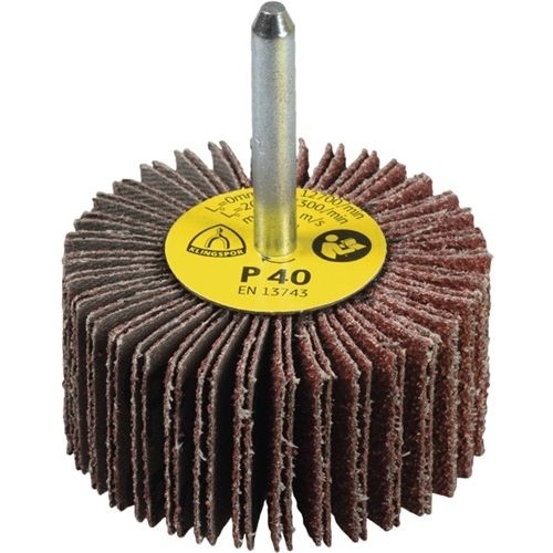 Fächerschleifer KM 613 D.40xH20mm K.60 Korund Schaft-D.6mm KLINGSPOR Image