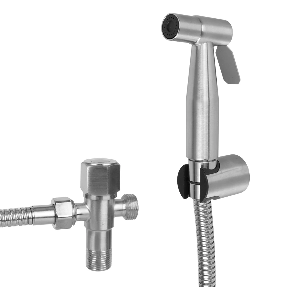 Handheld für Badezimmer Hands prüher Dusch kopf Hand Bidet Wasserhahn selbst reinigendes Bidet Sprüh gerät für Toilette Edelstahl