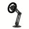 TEMU 360° Phone Holder - Sleek Black Aluminum Alloy, Adjustable & Rotatable Vent Mount For Gps & All Smartphones, Phone Mount For Car