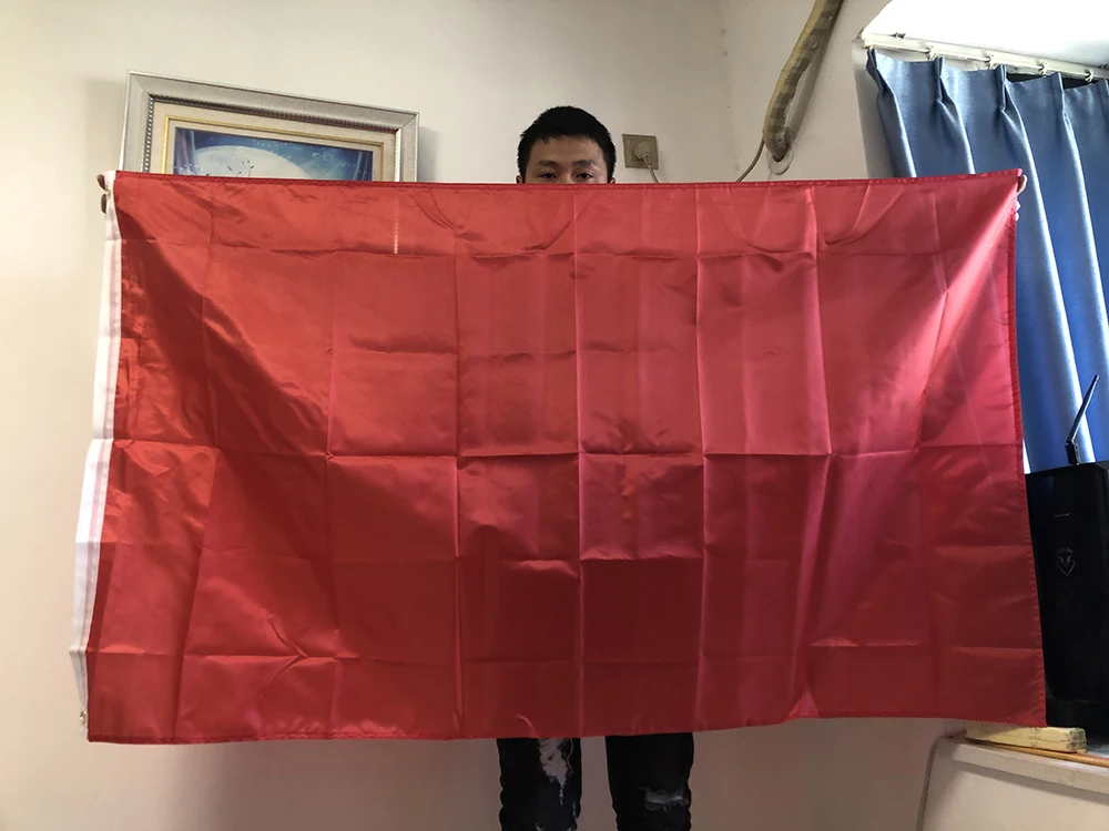 Kostenloser versand HIMMEL FLAGGE 90X150 cm Rote Flaggen Einfarbig flagge BANNER hängen polyester DIY flaggen Für dekoration Image