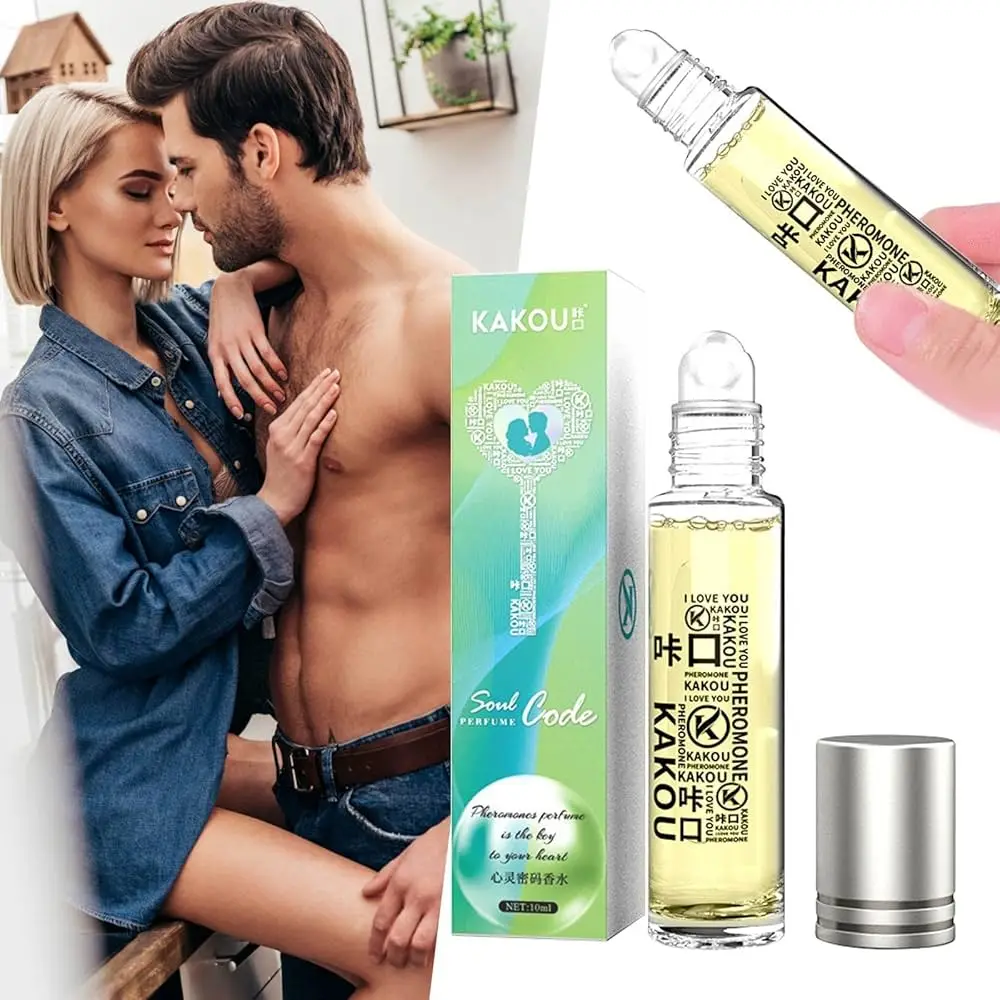 10 ml Goldpulver Intimpartner Erotik Pheromon Parfüm Roller Ball Duft KAKOU Soul Code Körperspray für Männer Frauen Image