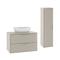 Set di mobili da bagno con lavabo effetto legno cachemire 80cm