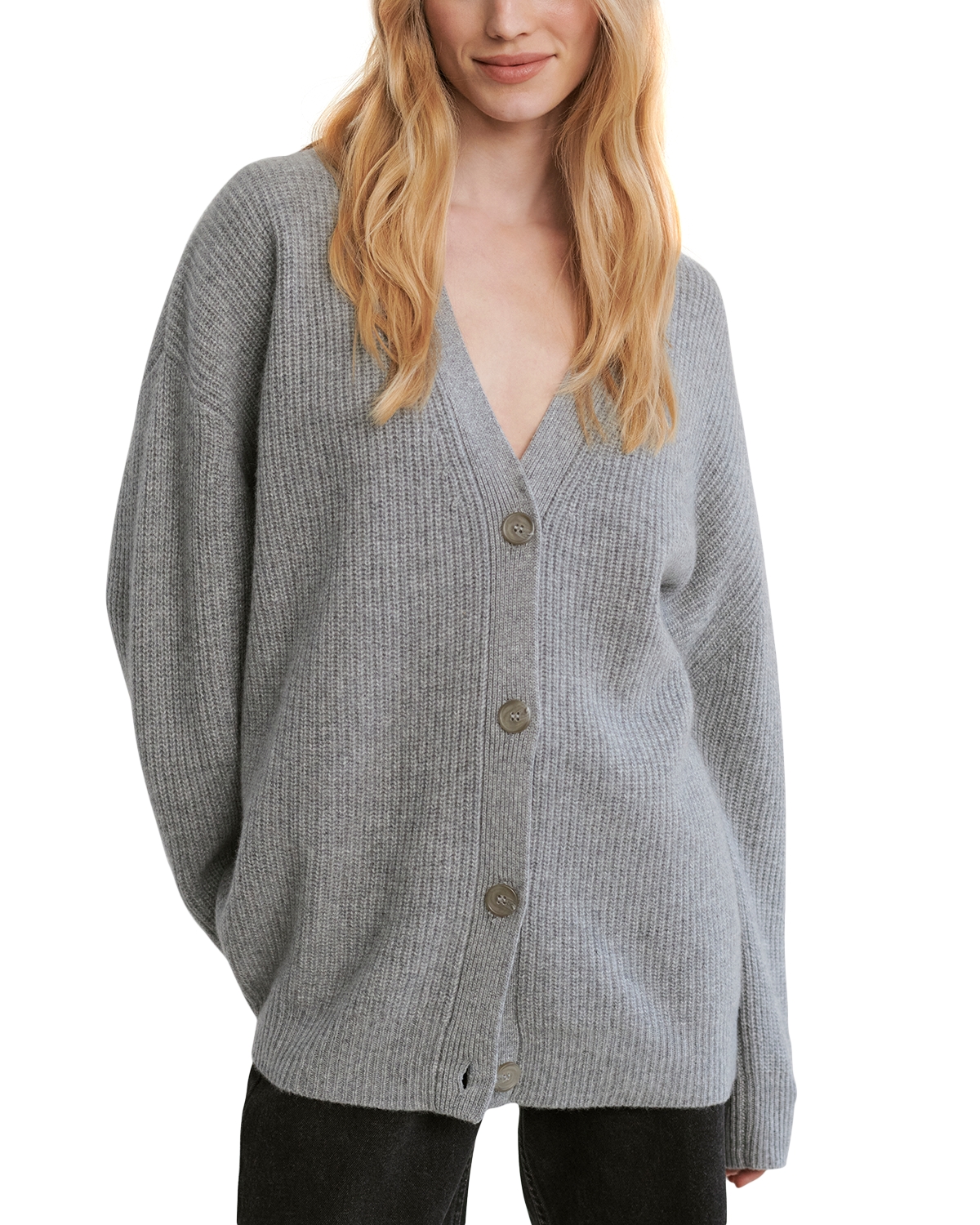 Jenni Kayne Cashmere Cocoon Cardigan - Heather Grey