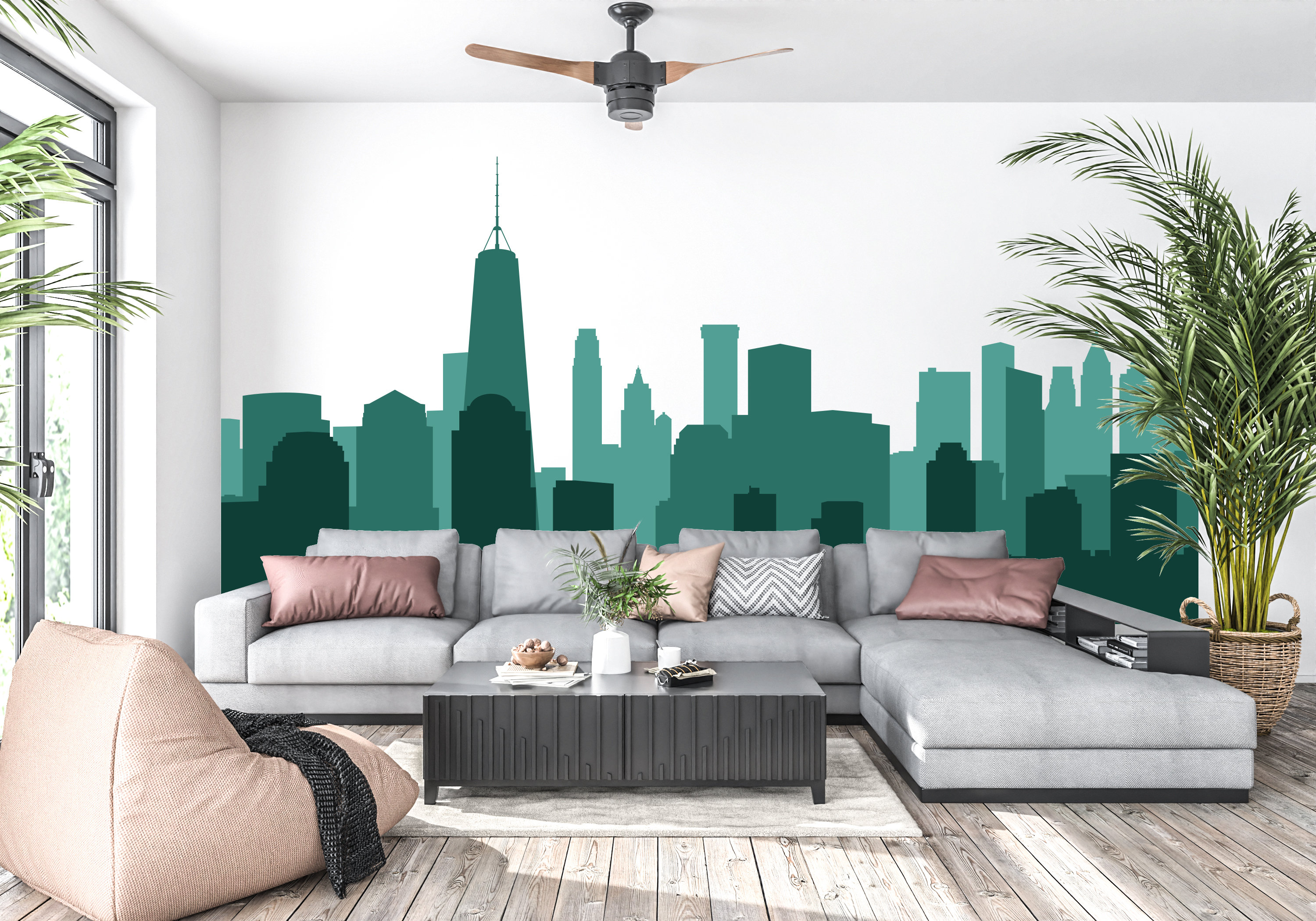 New York City, Sky Line, Skyline di New York City, New York Wall Art, adesivi murali, adesivi in vinile, City Wall Art, City Wall Docor 823EZ