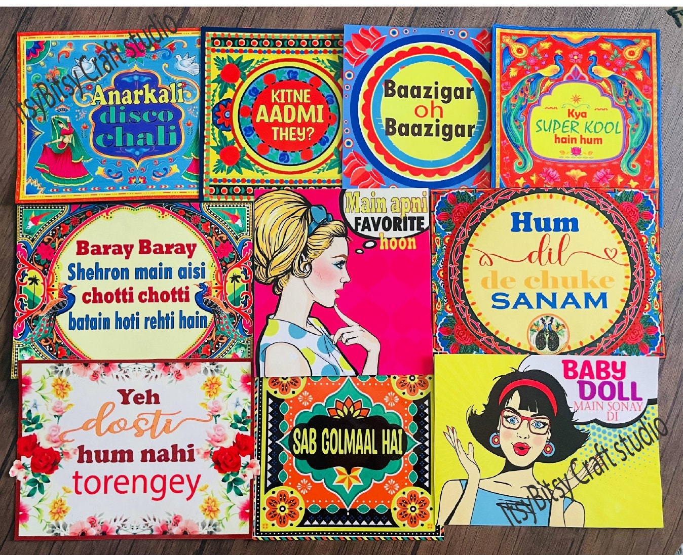 Accessori per Photo Booth per feste di Bollywood, decorazioni per matrimoni Desi, accessori per feste di Bollywood, accessori per mehndi, Photo Booth