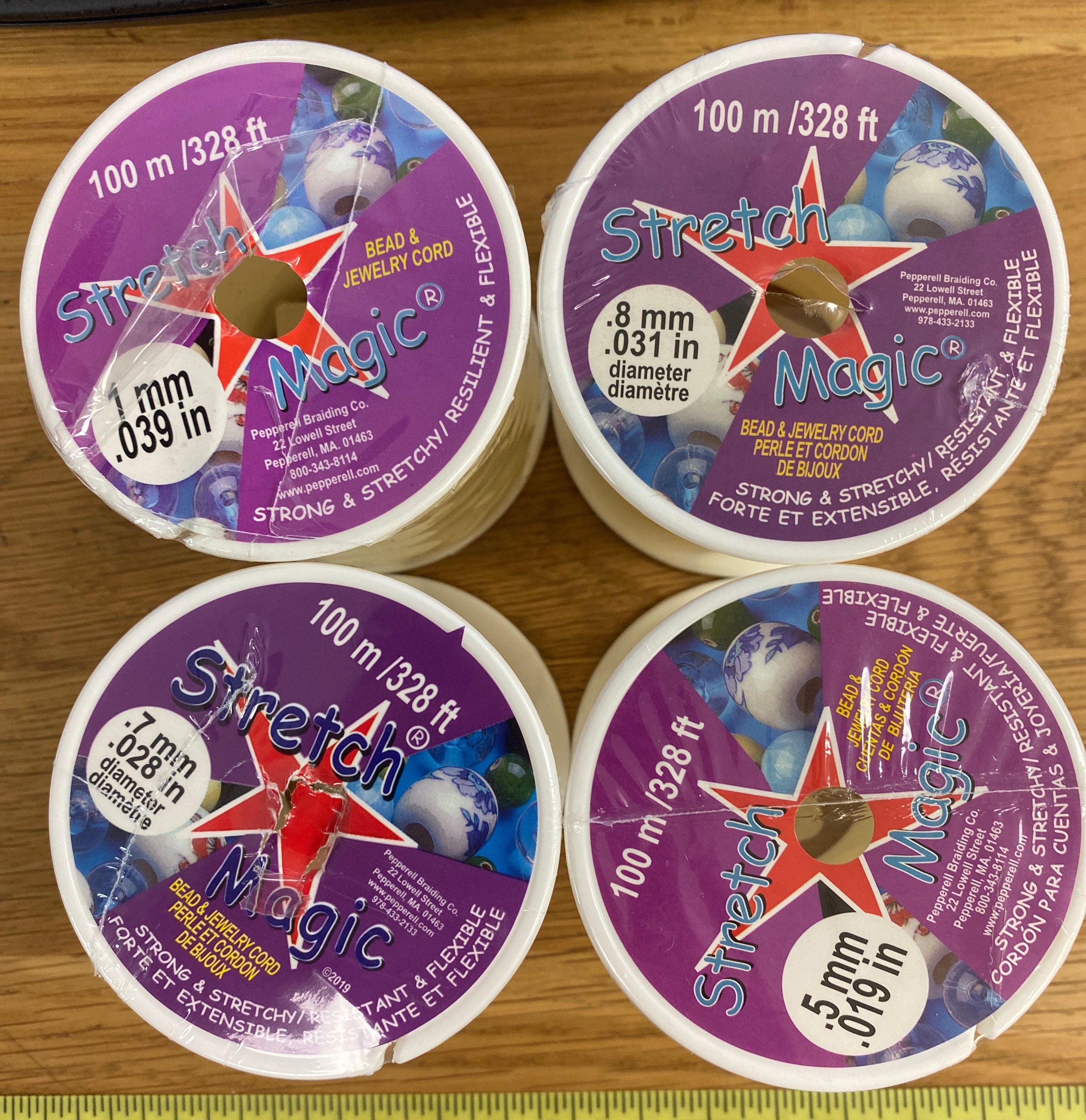 Corda magica elastica da 100 metri, resistente, trasparente, elastica, da 0,8 mm, per braccialetti, corda da 1 mm, corda da 0,7 mm, corda elastica con