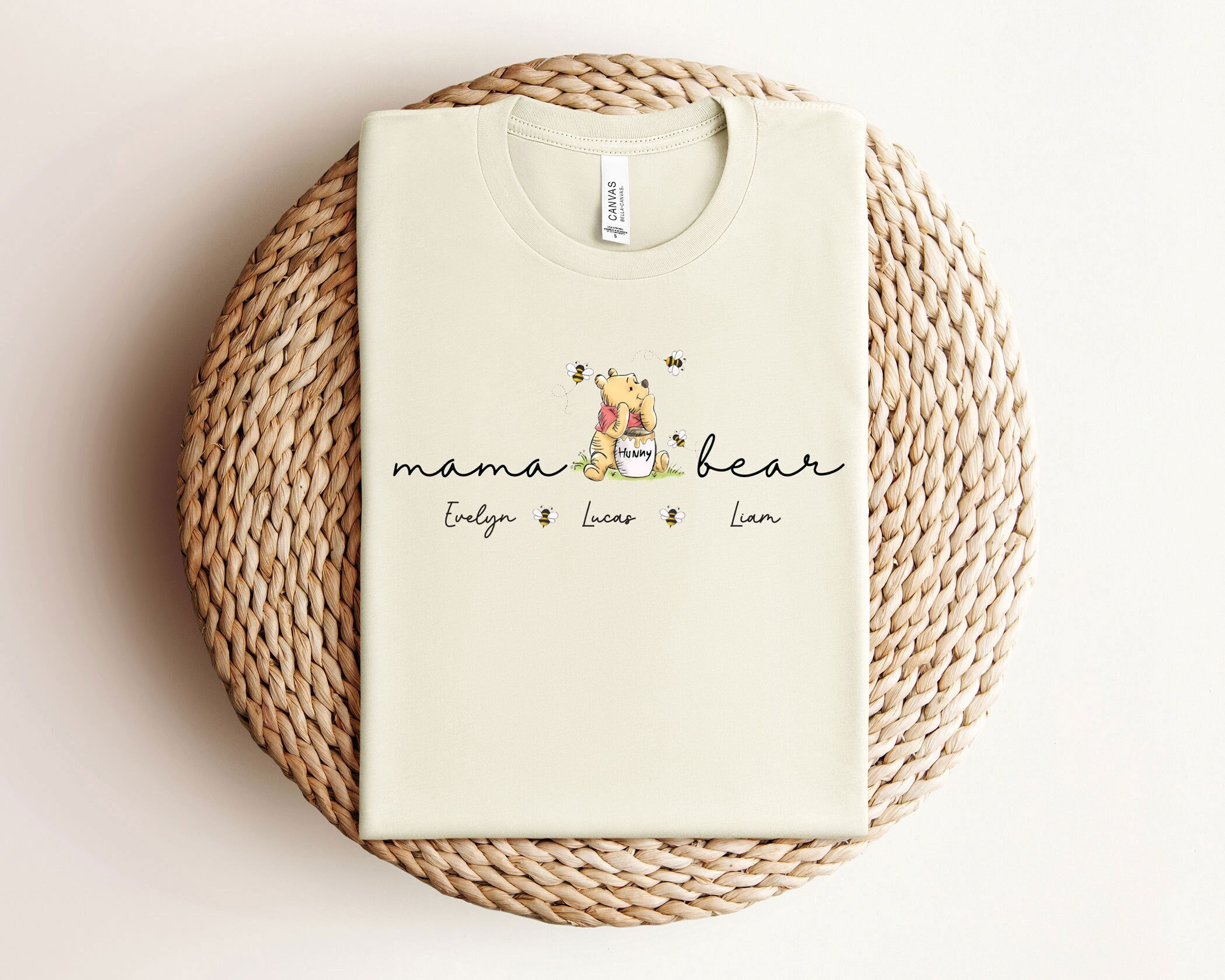 T-shirt Mama Bear - Camicia mamma carina - Camicia per la festa della mamma - Camicia mamma personalizzata - Camicia personalizzata Mama Bear - Regalo