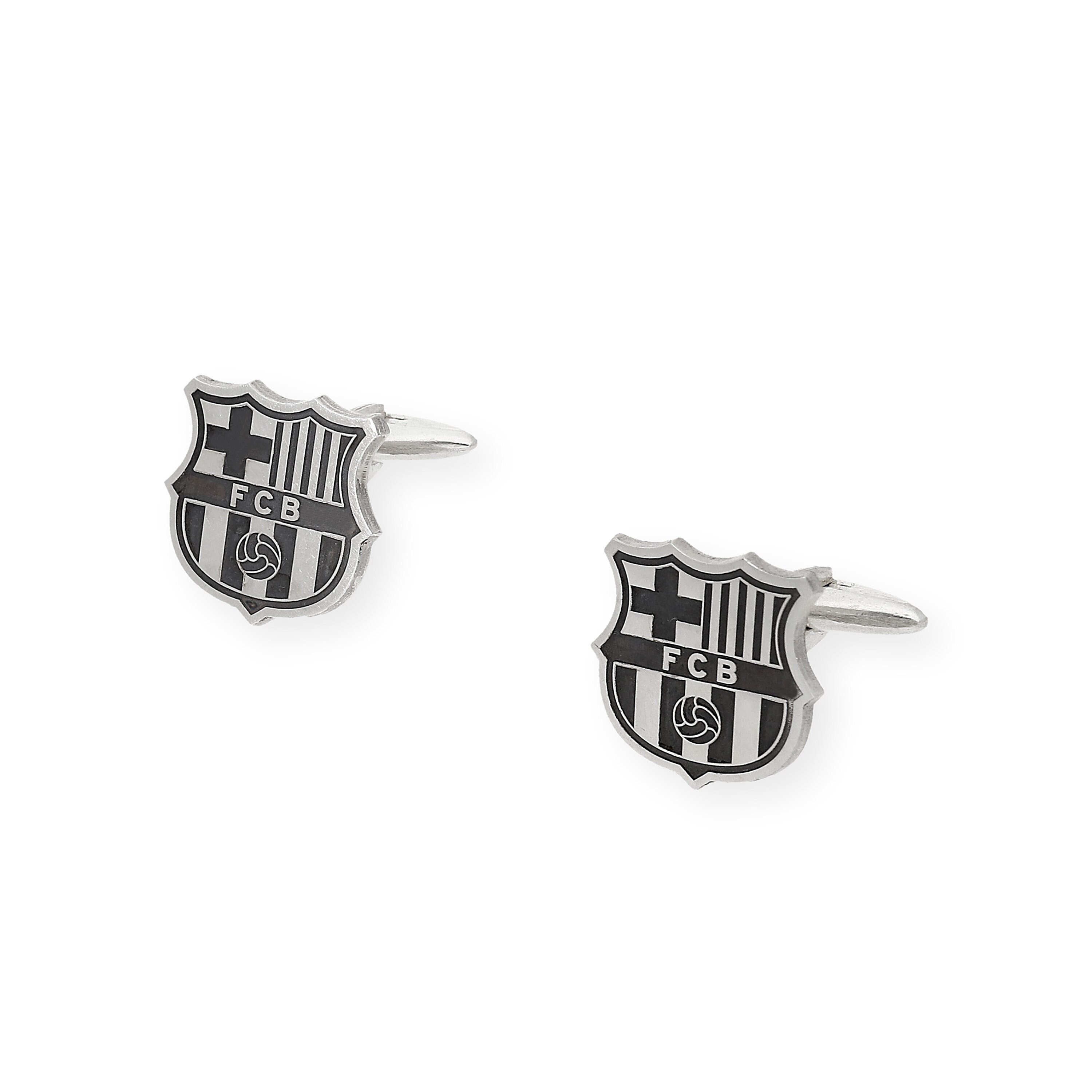Gemelli del Barcellona in argento sterling 925, gemelli in oro 18 carati, gemelli in argento placcato oro, gemelli da calcio, regalo per lui, regalo d