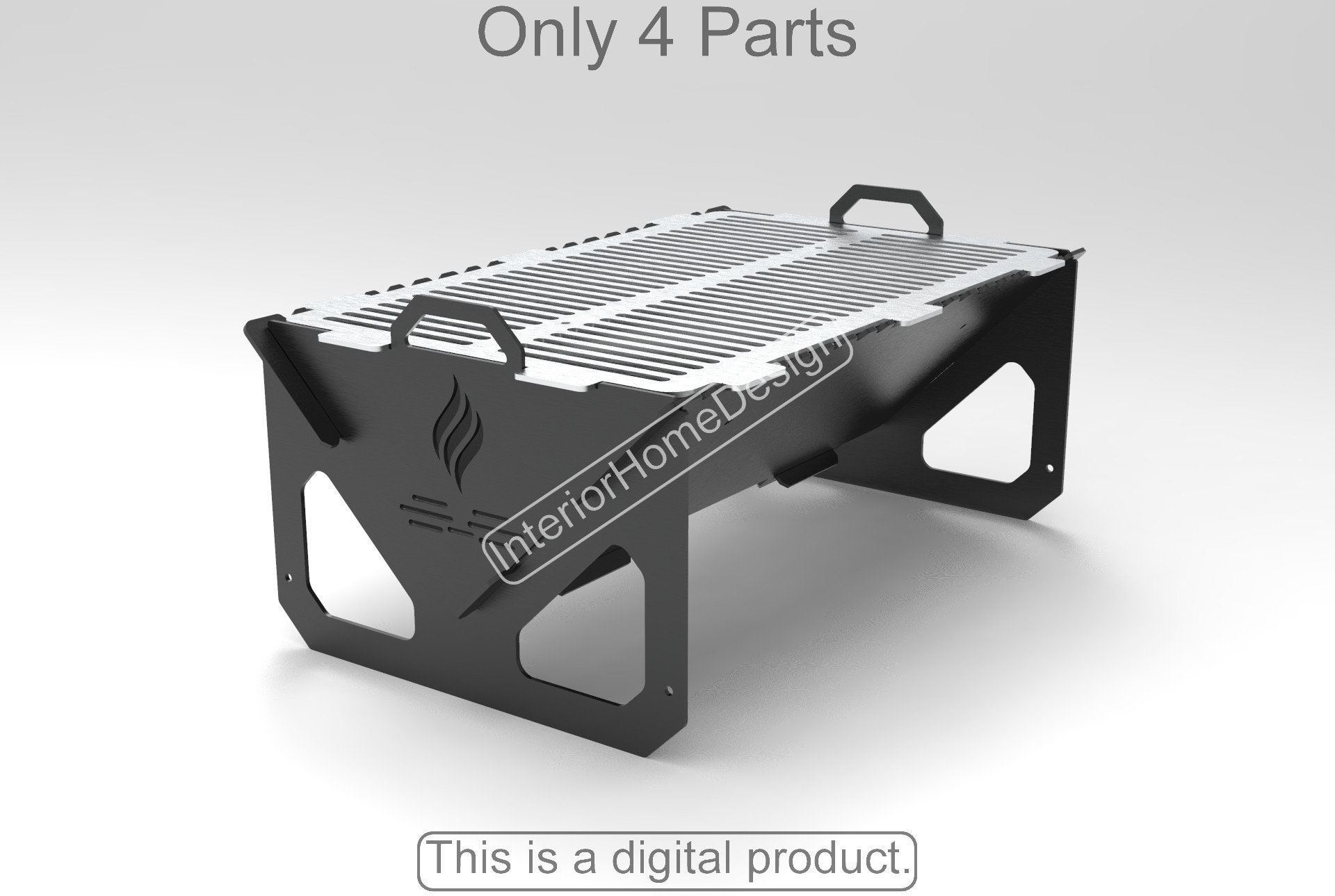 File DXF per braciere, braciere portatile, braciere fai da te, file DXF per barbecue al plasma, braciere per griglia, DXF per CNC, braciere pieghevole