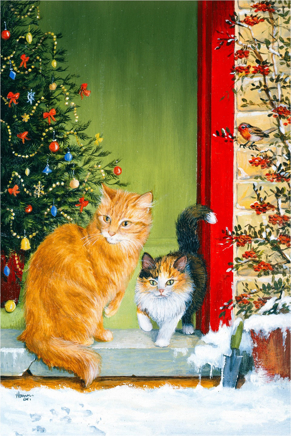 Puzzles de Noël en bois avec chats pour adultes, 50 pièces par Nautilus Puzzles - Cadeau de Noël pour lui, Déco des fêtes, Cadeaux uniques de dernièr