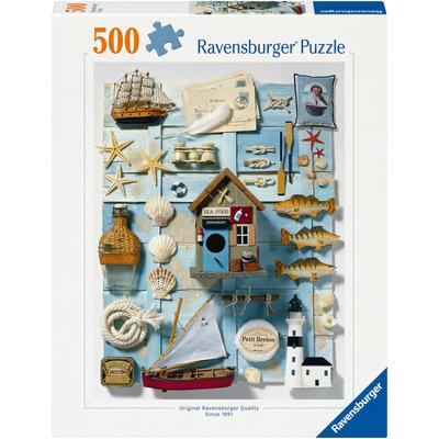 Puzzle RAVENSBURGER "Maritimes Flair", bunt, Puzzles, KinderB:36cm H:49cm, Made in Germany, B:36cm H:49cm