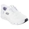 Slip-On Sneaker SKECHERS "GLIDE-STEP PRO", Herren, Gr. 43, weiß, Textil, unifarben, sportlich, Schuhe, Laufschuh, Trainingsschuh mit flexibler Traktionslaufsohle