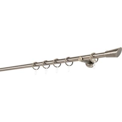 Gardinenstange MYDECO "20mm Rag Wandträger 6,5 cm", braun (bronzefarben), L:360cm, Gardinenstangen Image