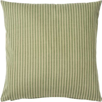 Dekokissen PAD "Fiora", grün (grün, gestreift), B:50cm L:50cm, Baumwolle, Dekokissen_Sitzkissen_Kissenhüllen, einzigartiges Design, Kissenhülle ohne Füllung, 1 Stück Image