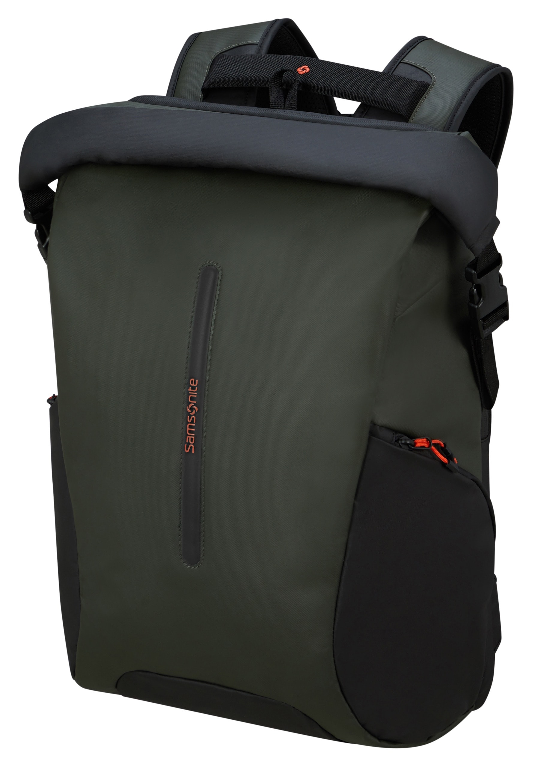 Reiserucksack SAMSONITE "ECODIVER L", Damen, Gr. B/H/T: 38cm x 49cm x 15cm, grün (climbing ivy), Nylon, Polyester, unifarben, Basic, Rucksäcke Reiserucksack, Freizeitrucksack Laptoprucksack Trolleyaufstecksystem Rolltop Backpack
