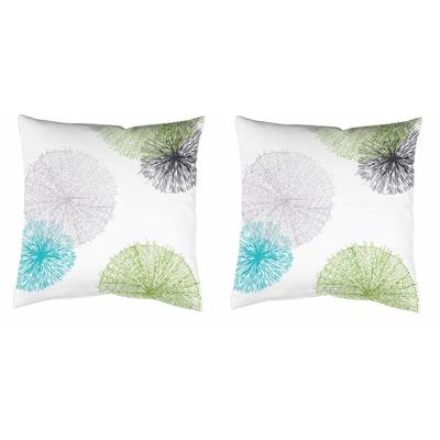 Dekokissen HOME WOHNIDEEN "SCOPPIO" Gr. 1, grün (grün, bedruckt), B:40cm L:40cm, Polyester, Dekokissen_Sitzkissen_Kissenhüllen, Kissenhülle mit Füllung Image