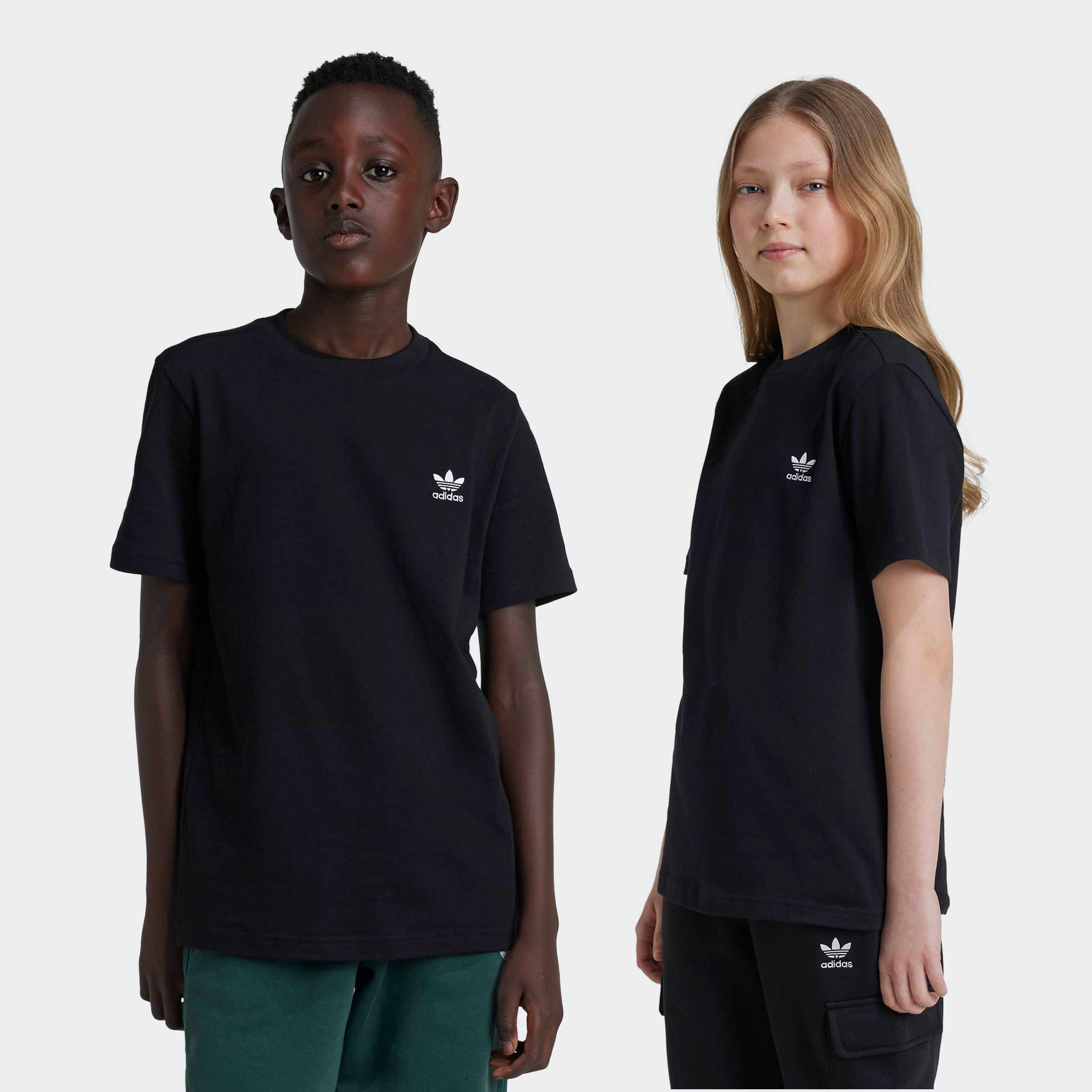 T-Shirt ADIDAS ORIGINALS "TEE", Kinder, Gr. 170, schwarz, Obermaterial: 100% Baumwolle, Rundhals, Shirts Image