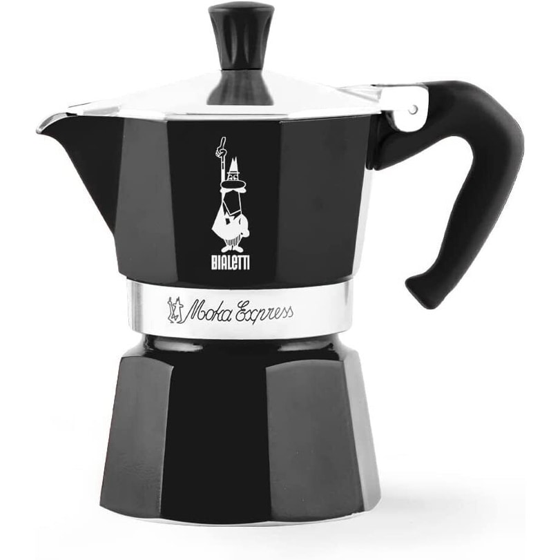 Bialetti 4952 Moka Express Espresso Maker, 3-Cups, Black - 8' x 11'